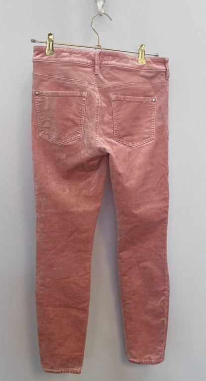 pink Pilcro and the Letterpress suede pants, NA