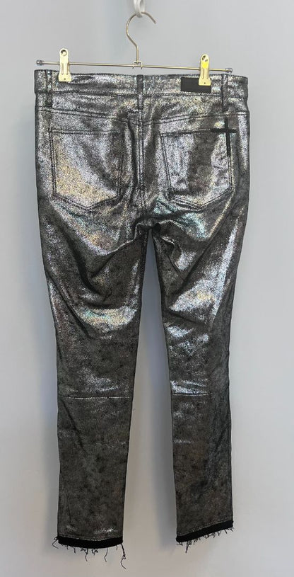 metallic silver R + A metallic pants, NA