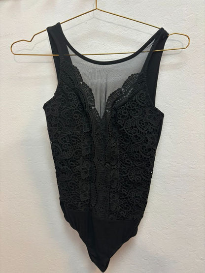 black NA bodysuit, one size