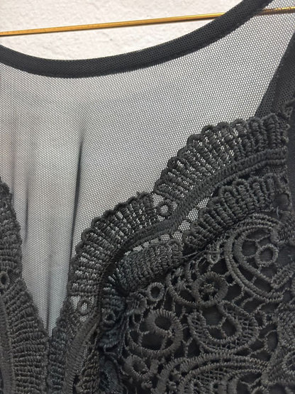 black NA bodysuit, one size