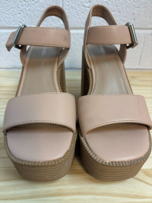 salmon Madden Girl clogs sandals, 5.5 US