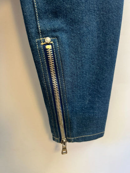 light blue Balmain skinny jeans zipper, 27-28