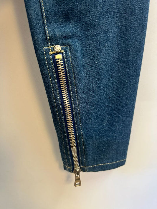 light blue Balmain skinny jeans zipper, 27-28