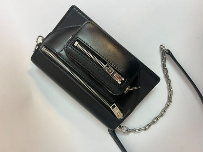 black and silver Alexander Wang 2 way cross body bag, small