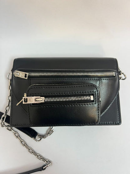 black and silver Alexander Wang 2 way cross body bag, small