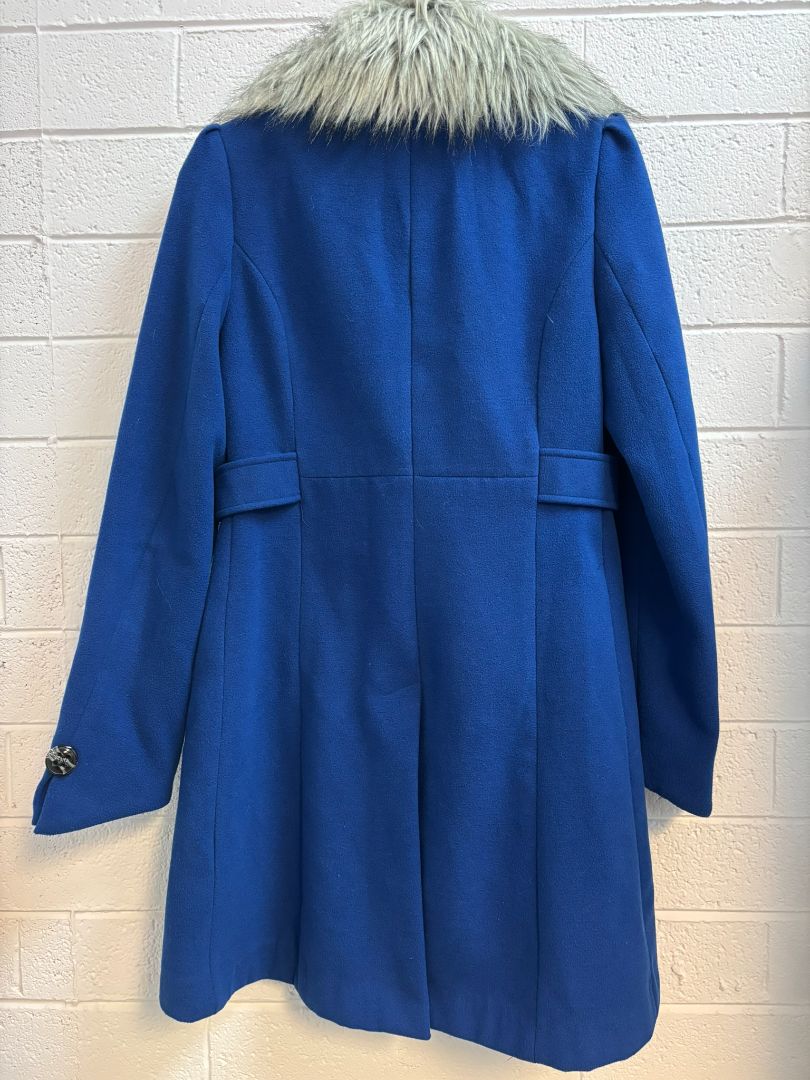 blue American Rag winter jacket w/ faux fur, S