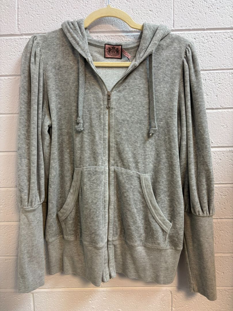 grey Juicy Couture zip up jacket, L