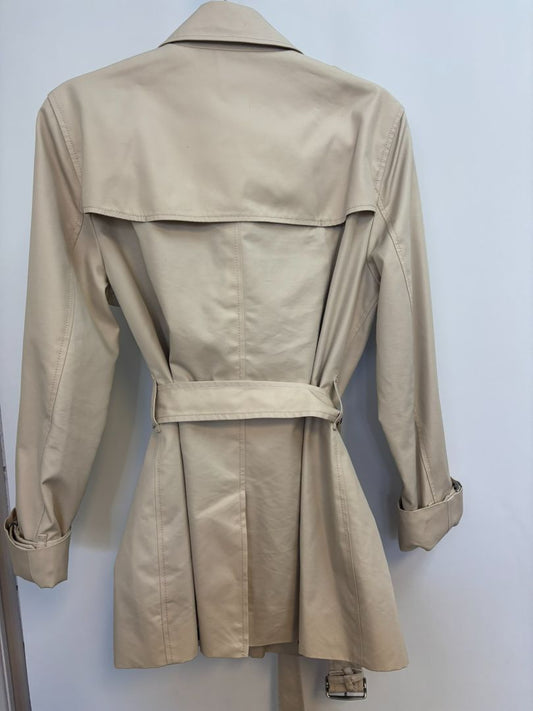 light tan Coach belted khaki trench, S/M