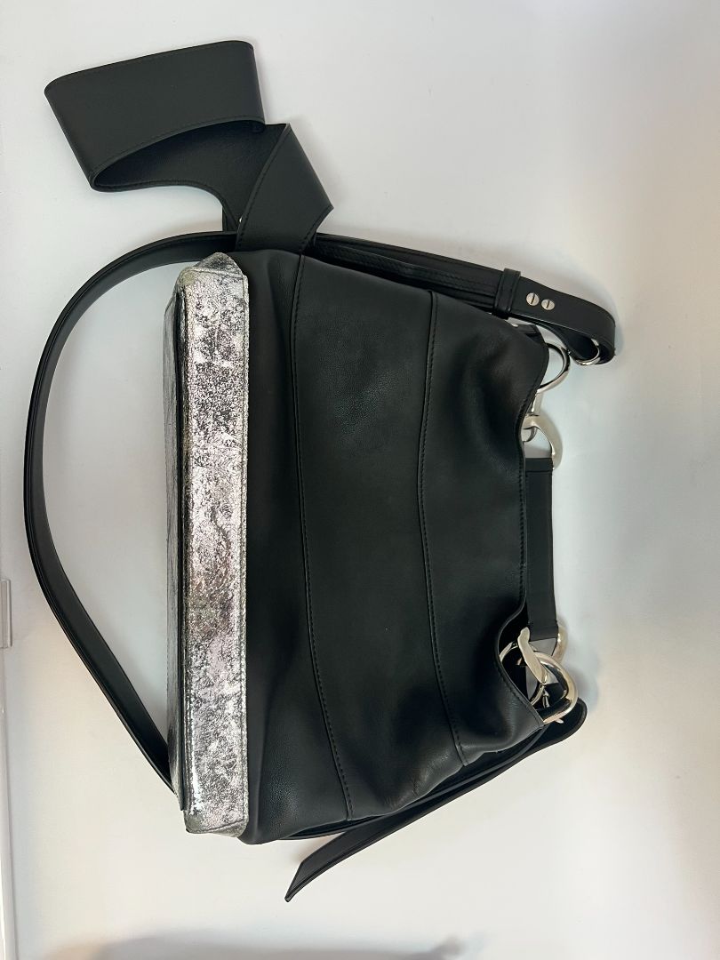 black Balmain bucket bag