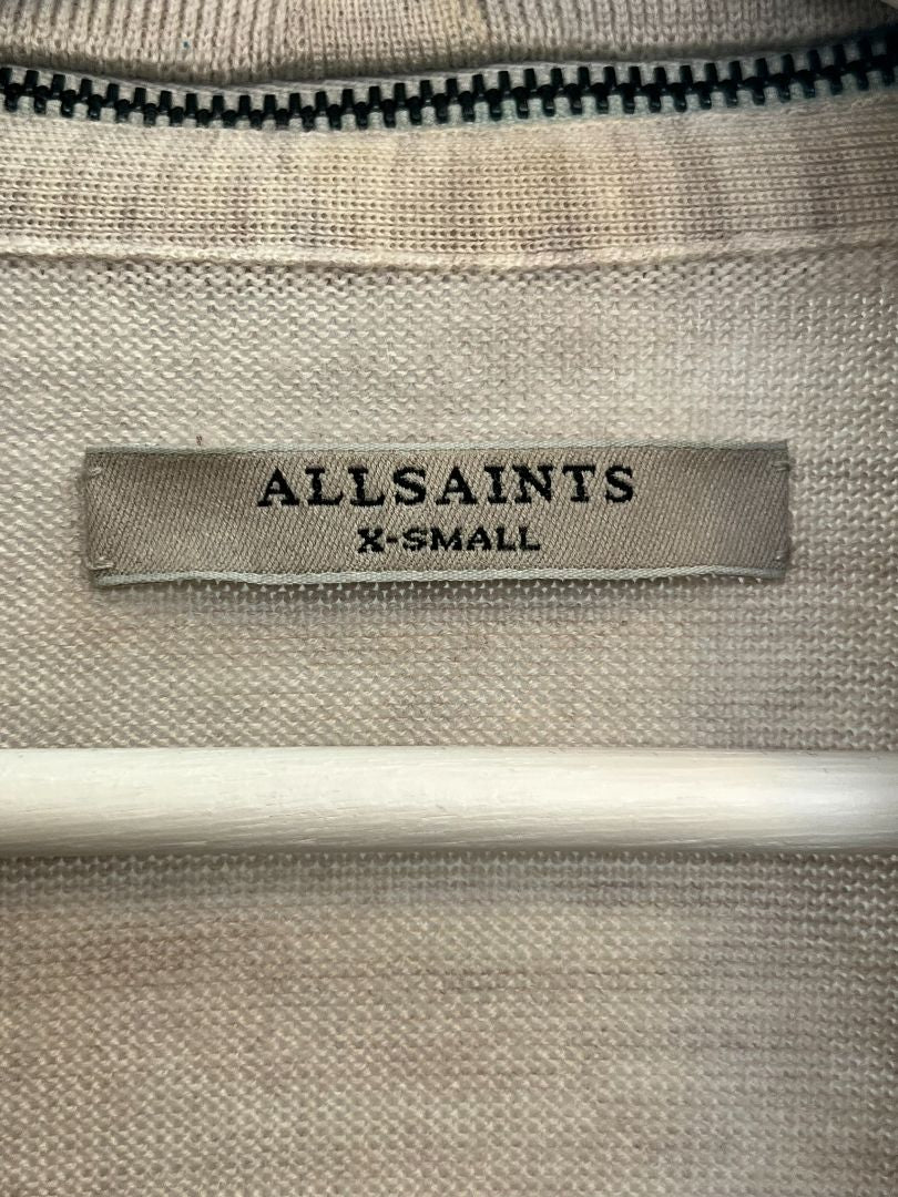 taupe All Saints cardigan, XS`