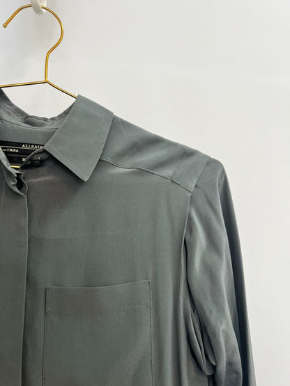 dark grey All Saints button up, US 2