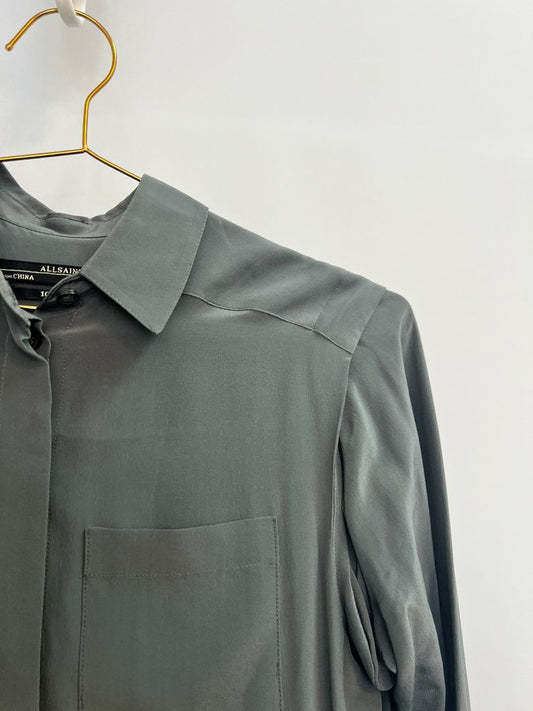 dark grey All Saints button up, US 2