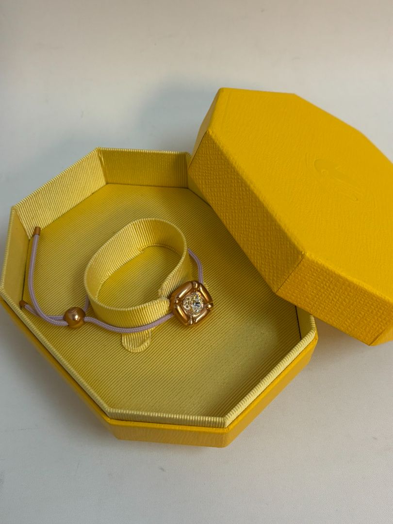 rose gold and lavander swarovksi Rose Gold-Tone Frame with Crystal Center Product Details, Frame Size: Approximately 12–15 mm across (based on visual scale)