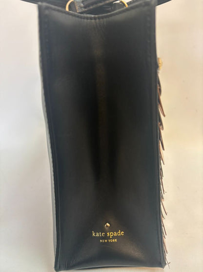 black Kate Spade mixed metal owl bag, Width: 11.5 in Height: 9.5 in Depth: 4.5 in Handle Drop: 5 in