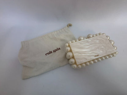 pearl Cult Gaia EOS pearl acrylic clutch, Width: 7.5 inches Height: 5 inches Depth: 2 inches