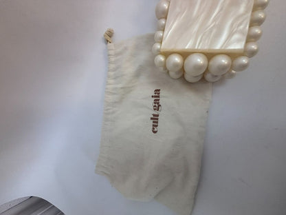 pearl Cult Gaia EOS pearl acrylic clutch, Width: 7.5 inches Height: 5 inches Depth: 2 inches