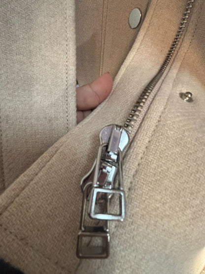 oat Veronica Beard cable knit wool jacket, S