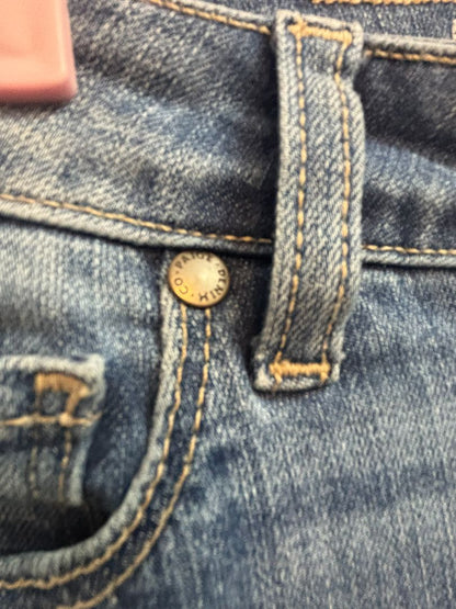 light indigo Paige straight leg mid rise, 27