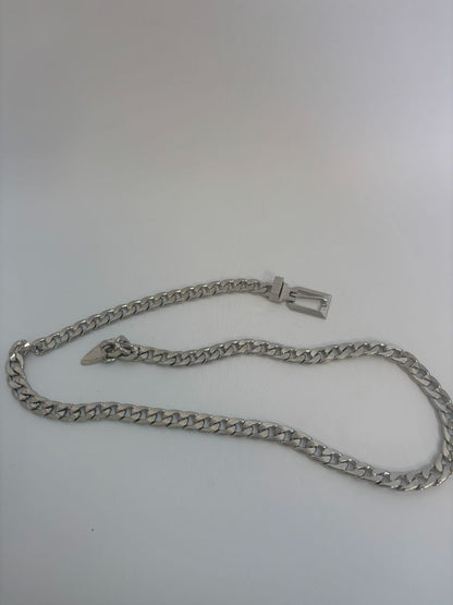 silver Aldo chain belt, 39 inches