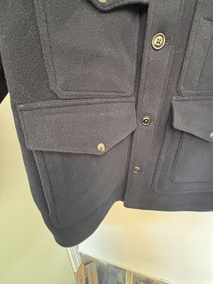 Navy J Crew button up jacket, M