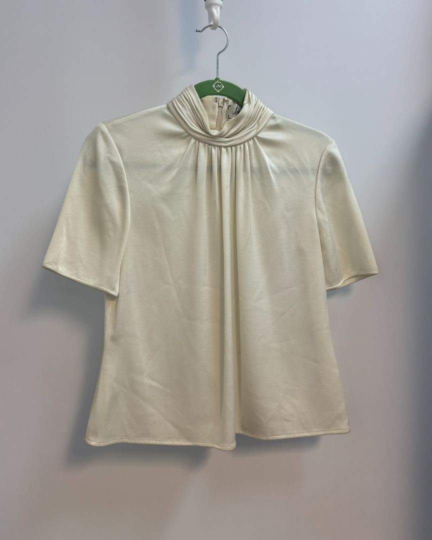 white Lourdes Chavez silk top, one size
