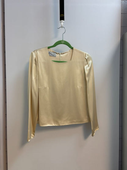 ivory Lourdes Chavez silk top, S