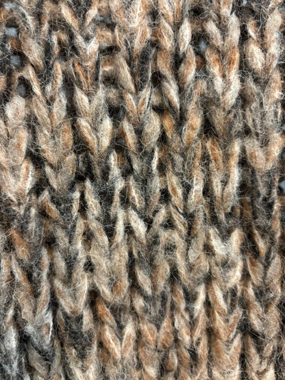 brown multi Frame woven sweater, XS
