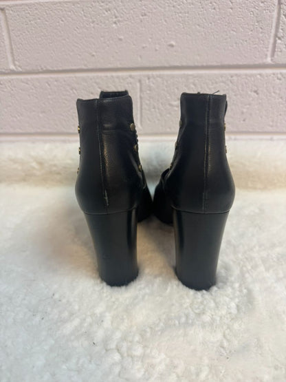 Jimmy Choo Black Peep-Toe Booties 40