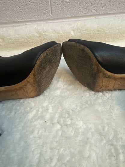 Jimmy Choo Black Peep-Toe Booties 40