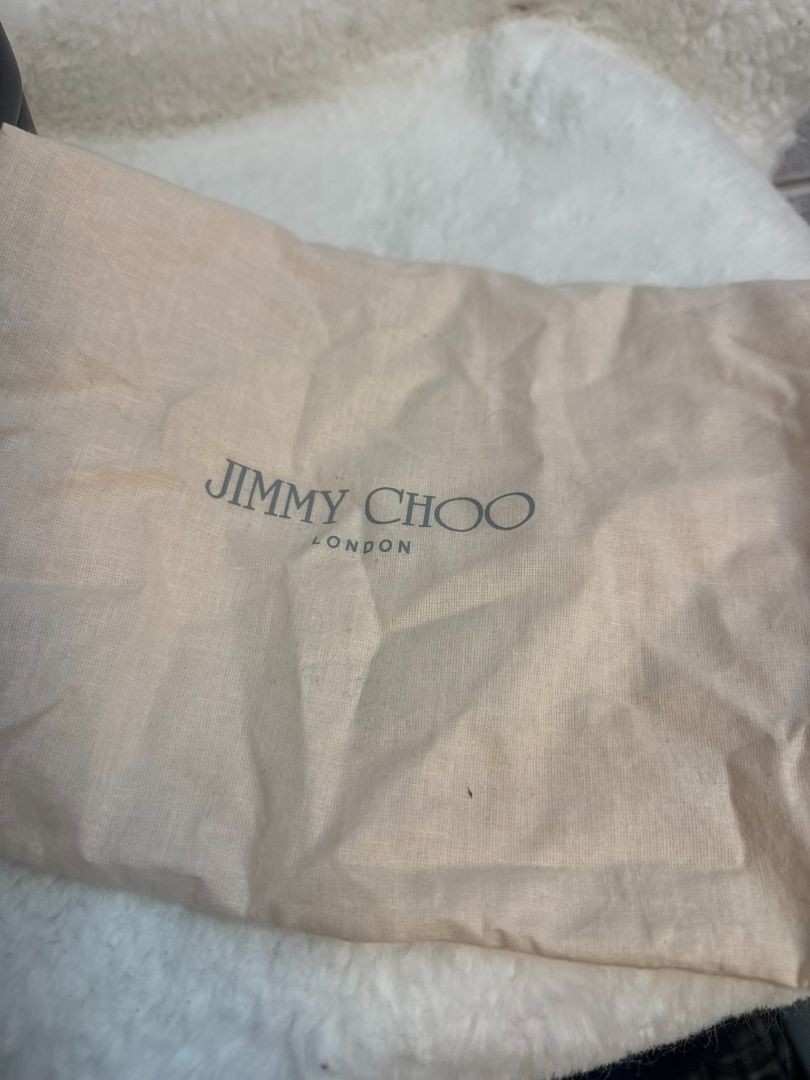Jimmy Choo Black Peep-Toe Booties 40