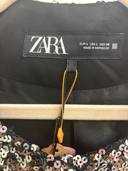 silver ZARA bling jacket