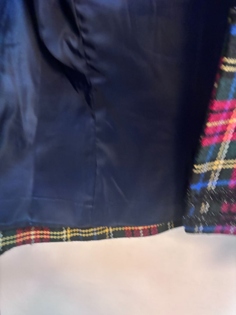 red and green J Crew collection Tartan coat, 10