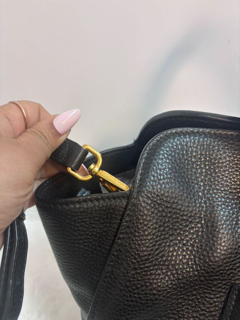 Prada Black Calfskin Top Handle Bag