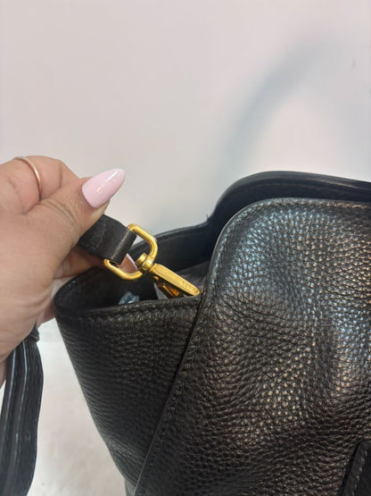 Prada Black Calfskin Top Handle Bag