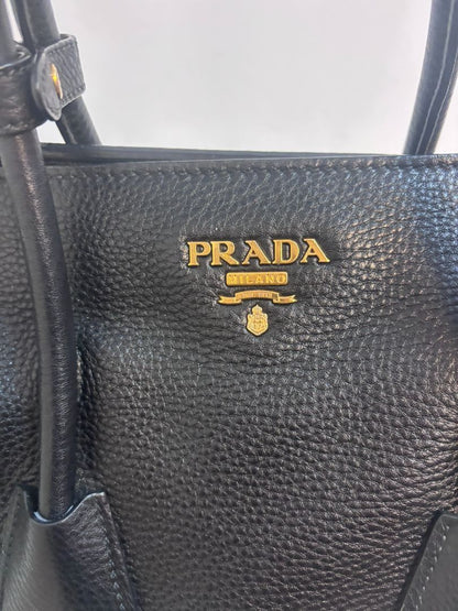 Prada Black Calfskin Top Handle Bag