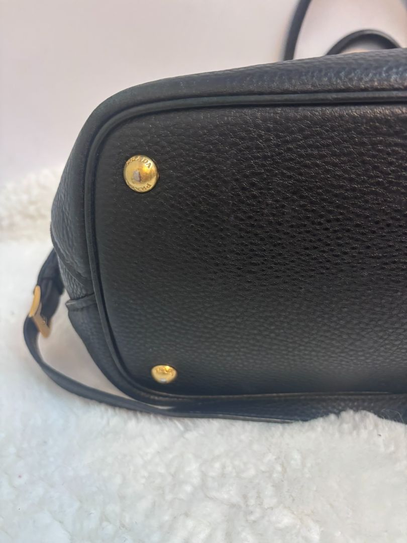 Prada Black Calfskin Top Handle Bag