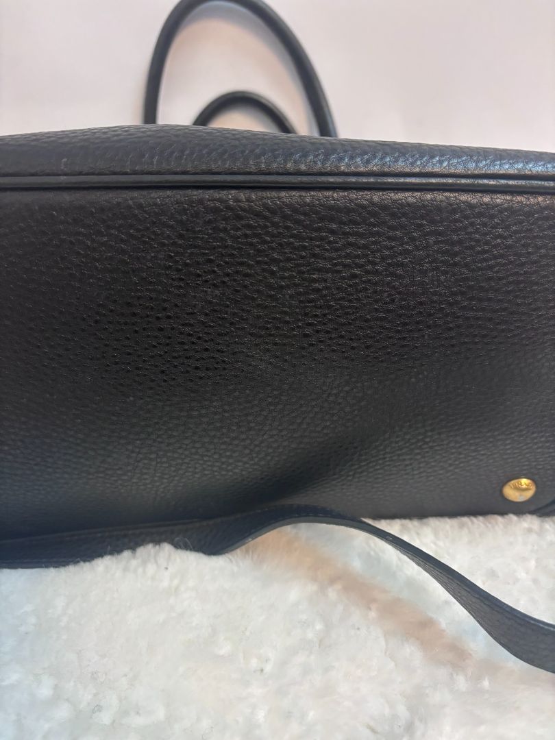 Prada Black Calfskin Top Handle Bag