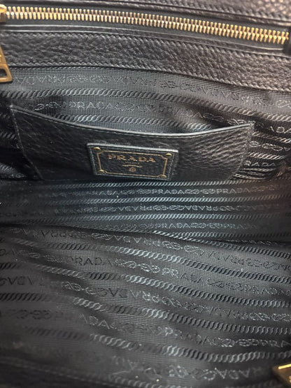 Prada Black Calfskin Top Handle Bag