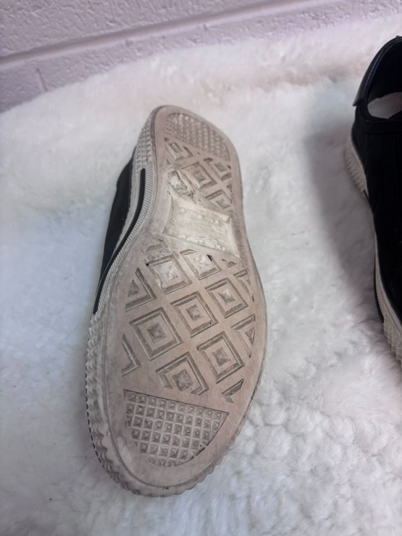 Valentino Black Canvas Rockstud Sneaker 40