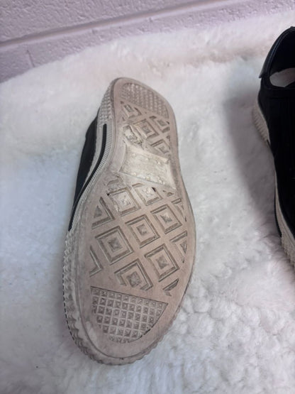 Valentino Black Canvas Rockstud Sneaker 40