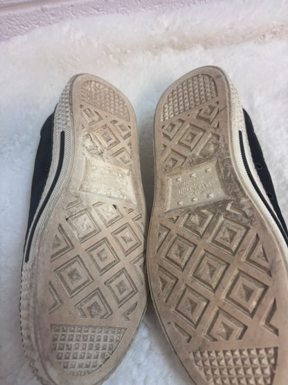 Valentino Black Canvas Rockstud Sneaker 40