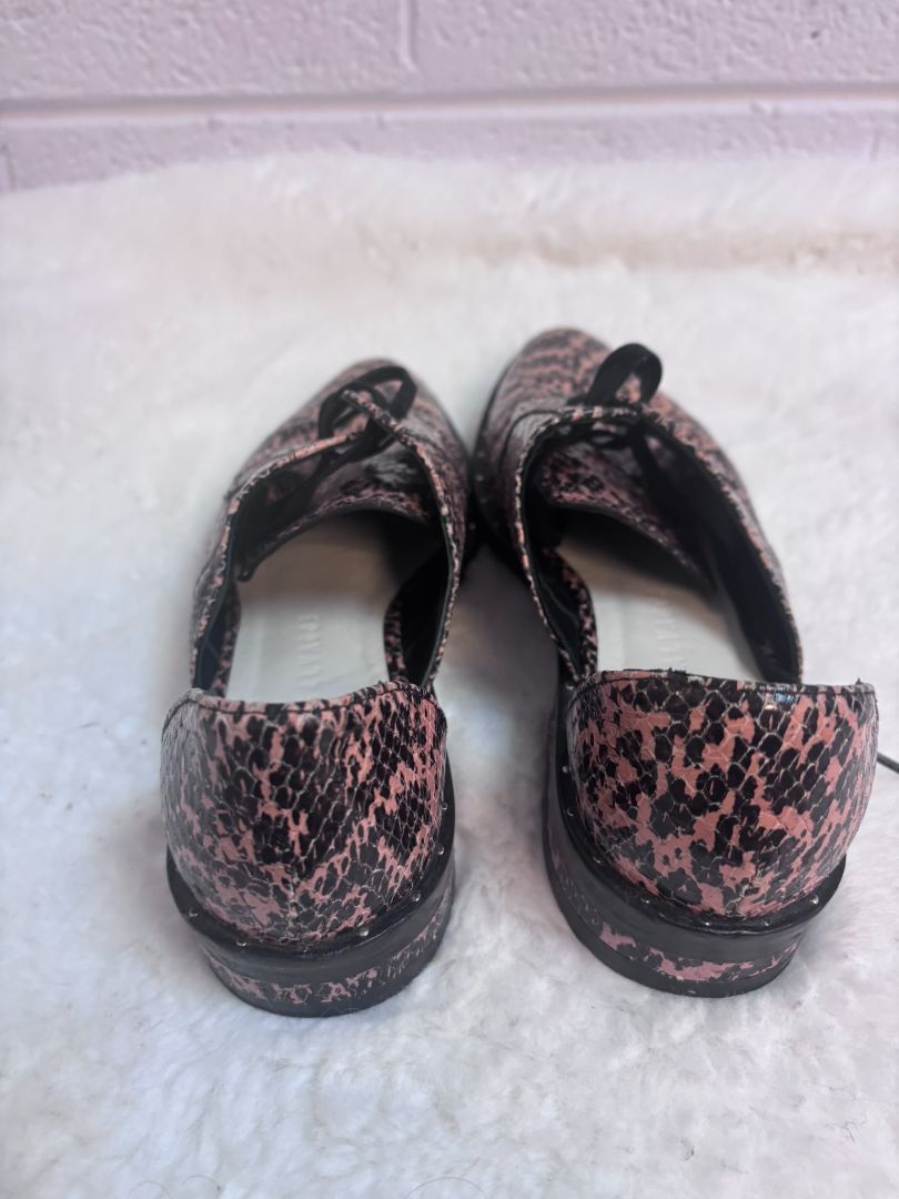 pink snakeskin Freda Salvador loafers python, 40 EU