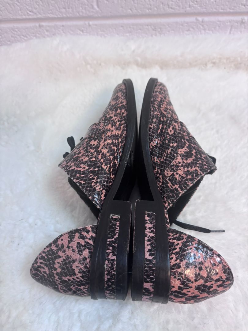 pink snakeskin Freda Salvador loafers python, 40 EU
