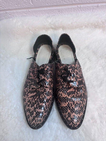 pink snakeskin Freda Salvador loafers python, 40 EU