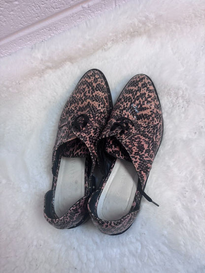 pink snakeskin Freda Salvador loafers python, 40 EU
