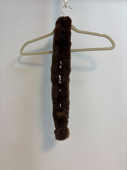 light brown NA mink scarf