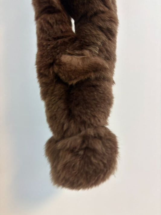 light brown NA mink scarf