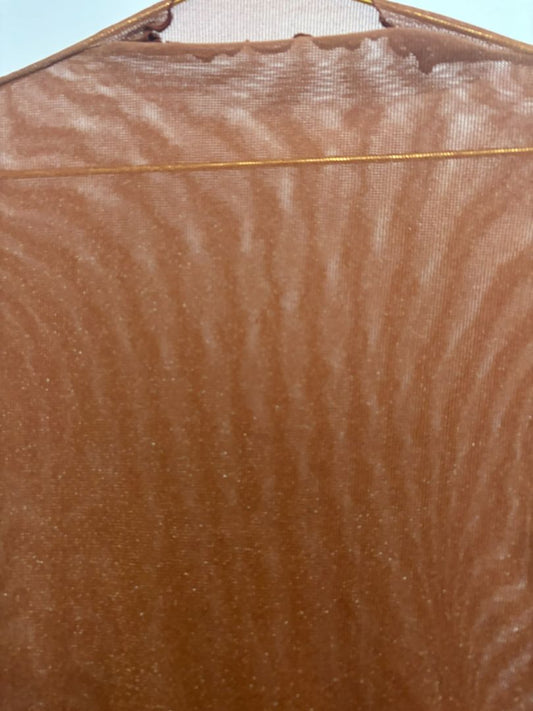 brown NA sheer top, s