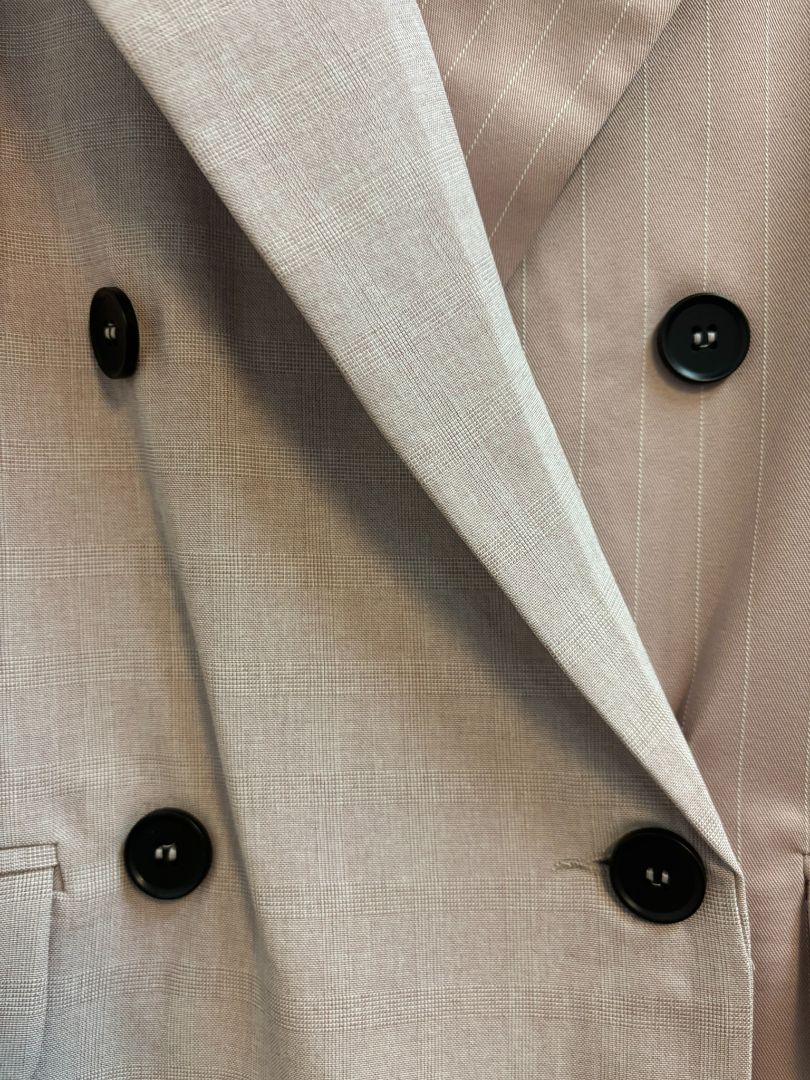 Strut and Bolt Double Breasted Blazer Mauve