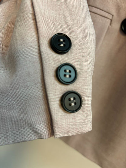 Strut and Bolt Double Breasted Blazer Mauve